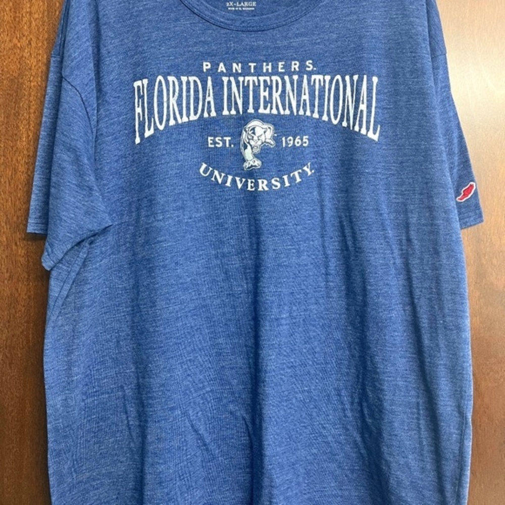 FIU Florida International University blue heather T-shirt size 2X
